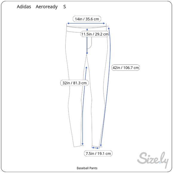 Adidas Men's White Aeroready Baseball Pants, Size S - Picture 8 of 8